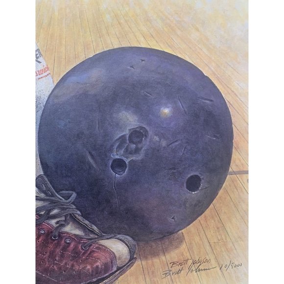 Brett Johnson Limited Edition Signed Print “Spares And Strikes Forever” 1979 - Picture 5 of 11